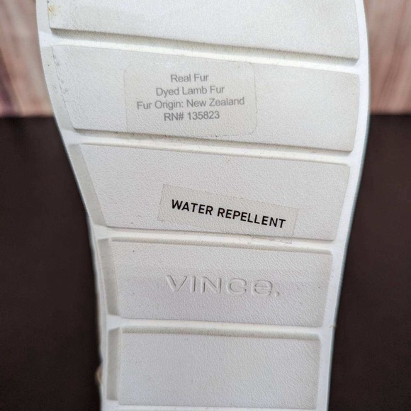 Vince Warren Suede High Top Slip-On Sneakers/Boots, Tan-Sz 9M lamb fur - Picture 7 of 8